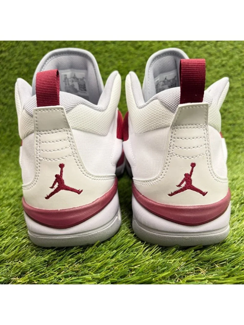 Nike Air Jordan Stay Loyal 3 Mens Size 13 White Maroon Basketball Shoes Sneakers